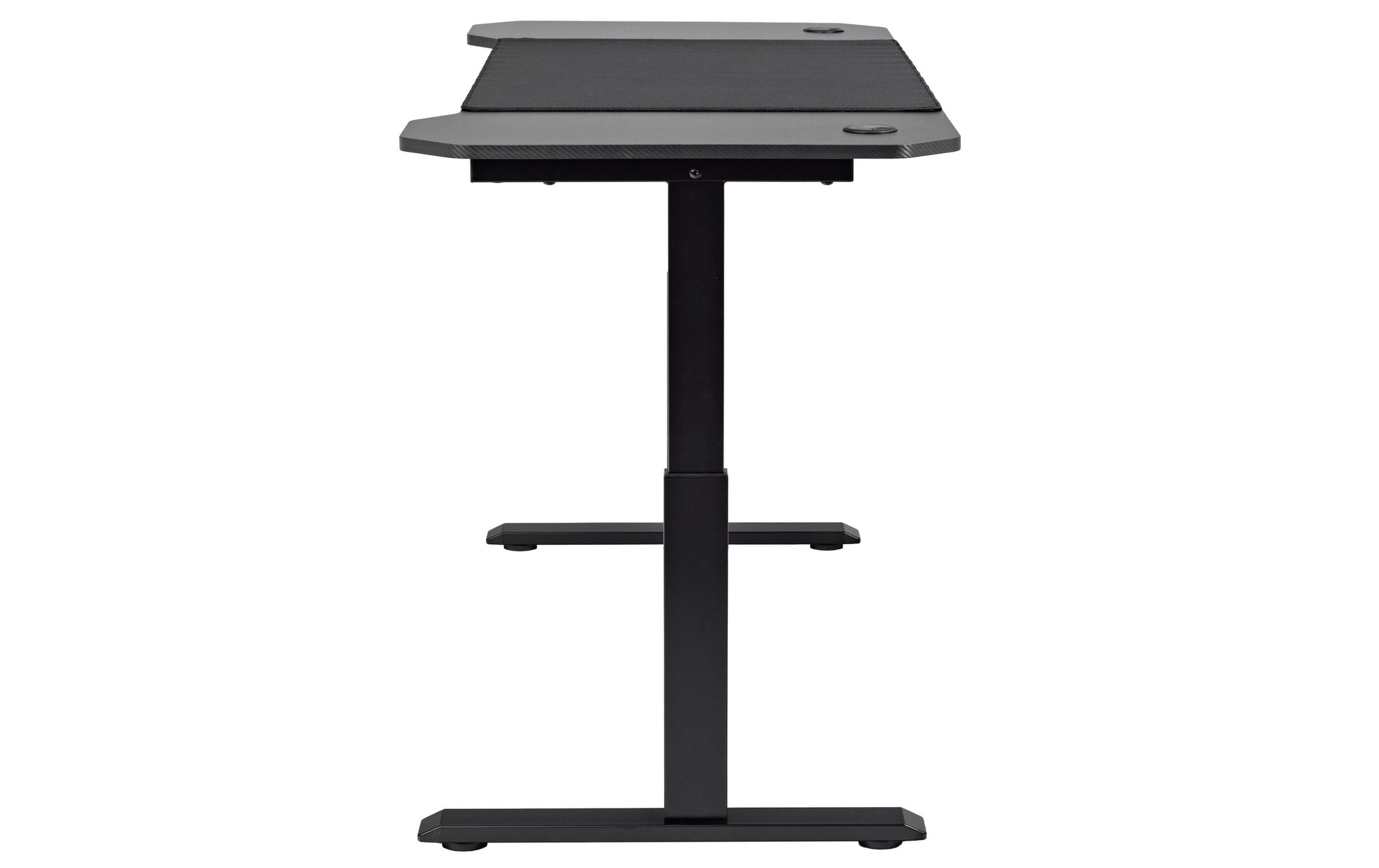 Onit Höhenverstellbarer Tisch, 140 × 60 cm, 70 kg, Schwarz, MDF/Metall