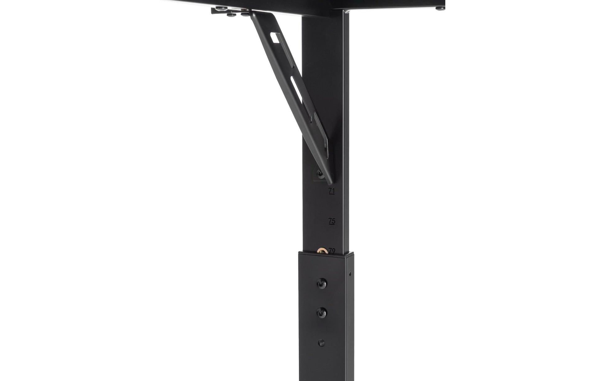 Onit Höhenverstellbarer Tisch, 140 × 60 cm, 70 kg, Schwarz, MDF/Metall