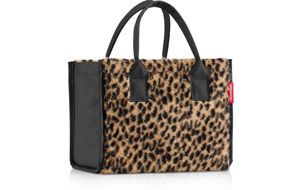 Reisenthel Stofftasche, Polyester, Motiv Leo Fake Fur, 270×210×140 mm