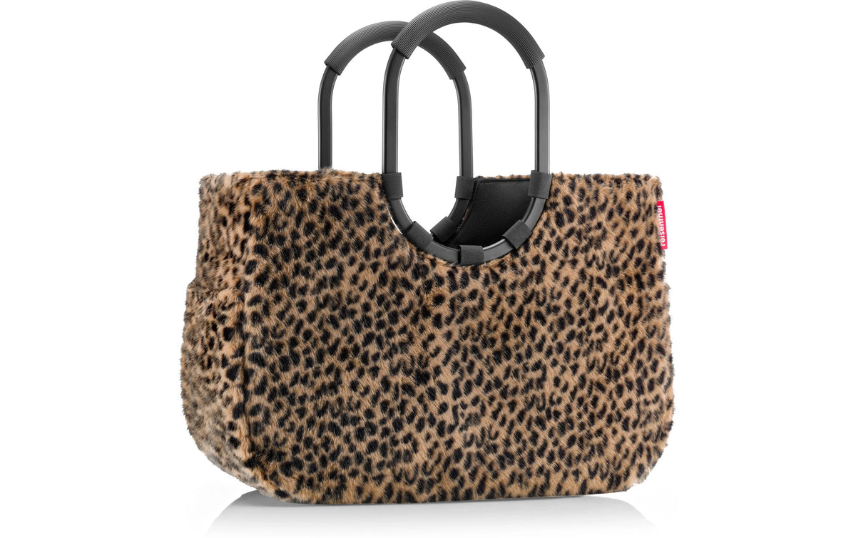 Reisenthel Stofftasche, Polyester, Motiv Leo Fake Fur, 460×345×250 mm