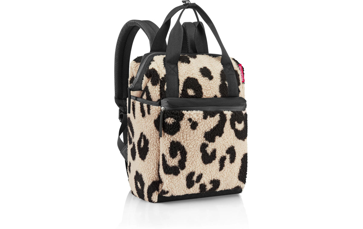 Reisenthel City-Rucksack allrounder R – für 13″, 12 l, Polyester – Teddy Leo Cream, 310 × 170 × 390 mm