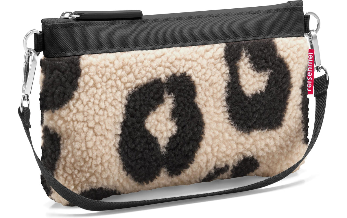 Reisenthel Mini Tasche – 1 l – 26 × 15 × 10 cm – beige, schwarz – Polyester – Teddy Leo Cream – 1 Stk.