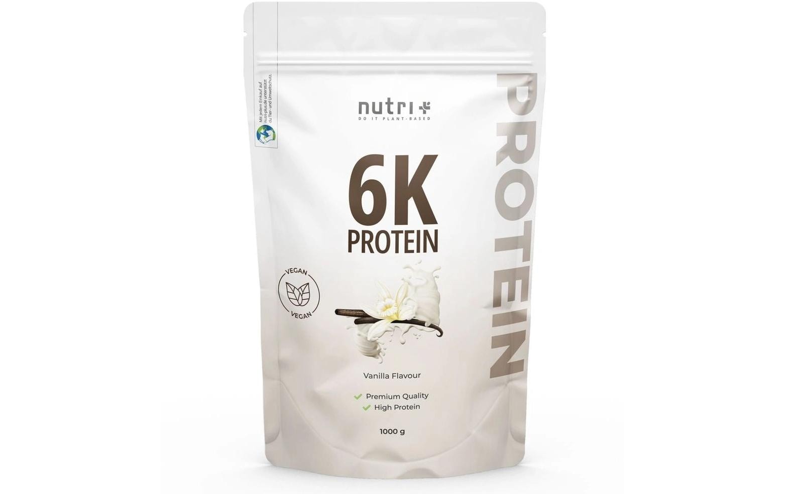 Nutri+ Proteinpulver Vanille – vegan, laktosefrei – 1 kg