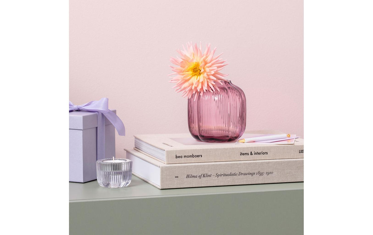 Villeroy & Boch Vase – Ø 11 × 11 cm – Glas, lila