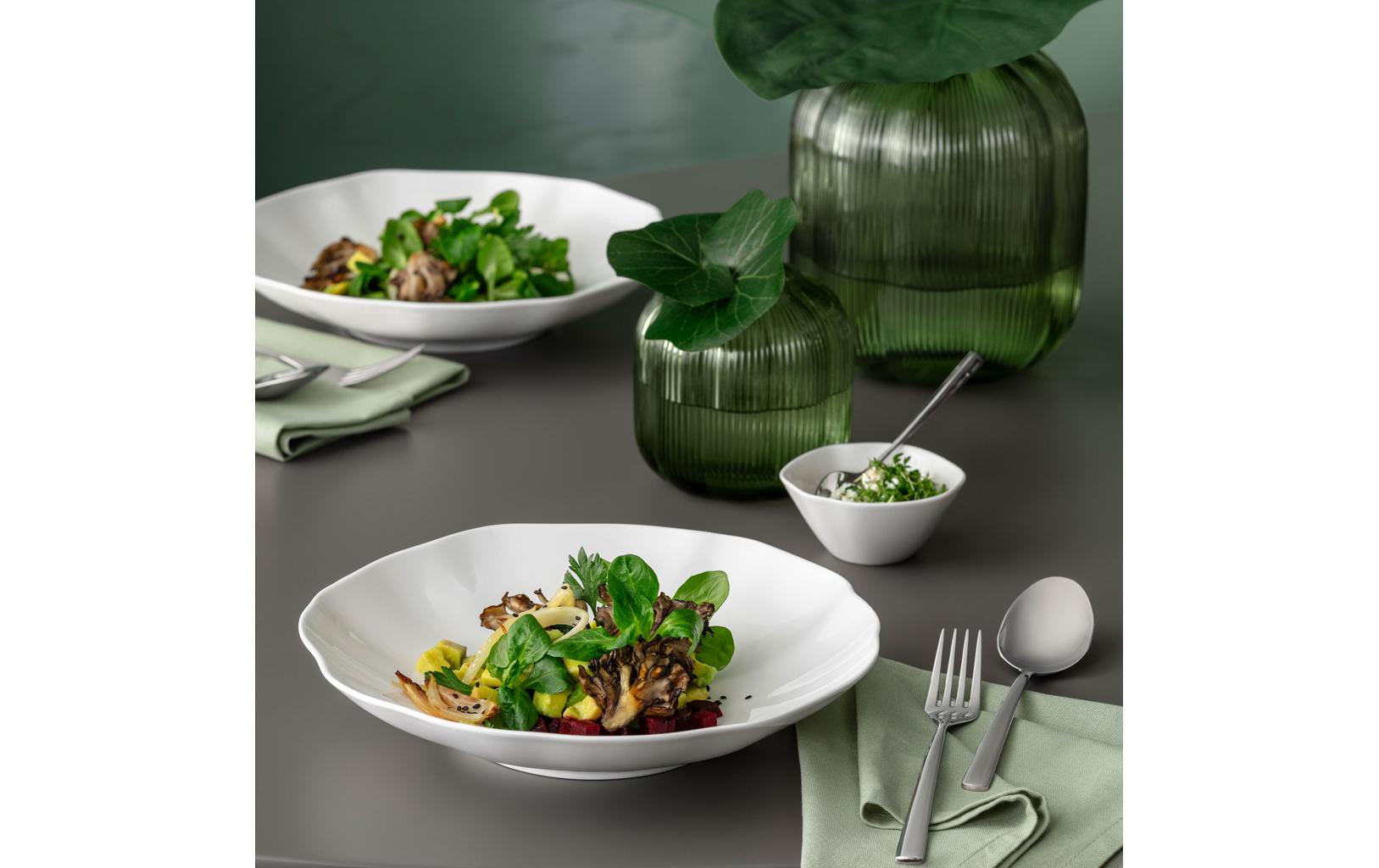 Villeroy & Boch Schale Pura – 360 ml, Ø 25 cm, Porzellan (New Bone China), spülmaschinenfest