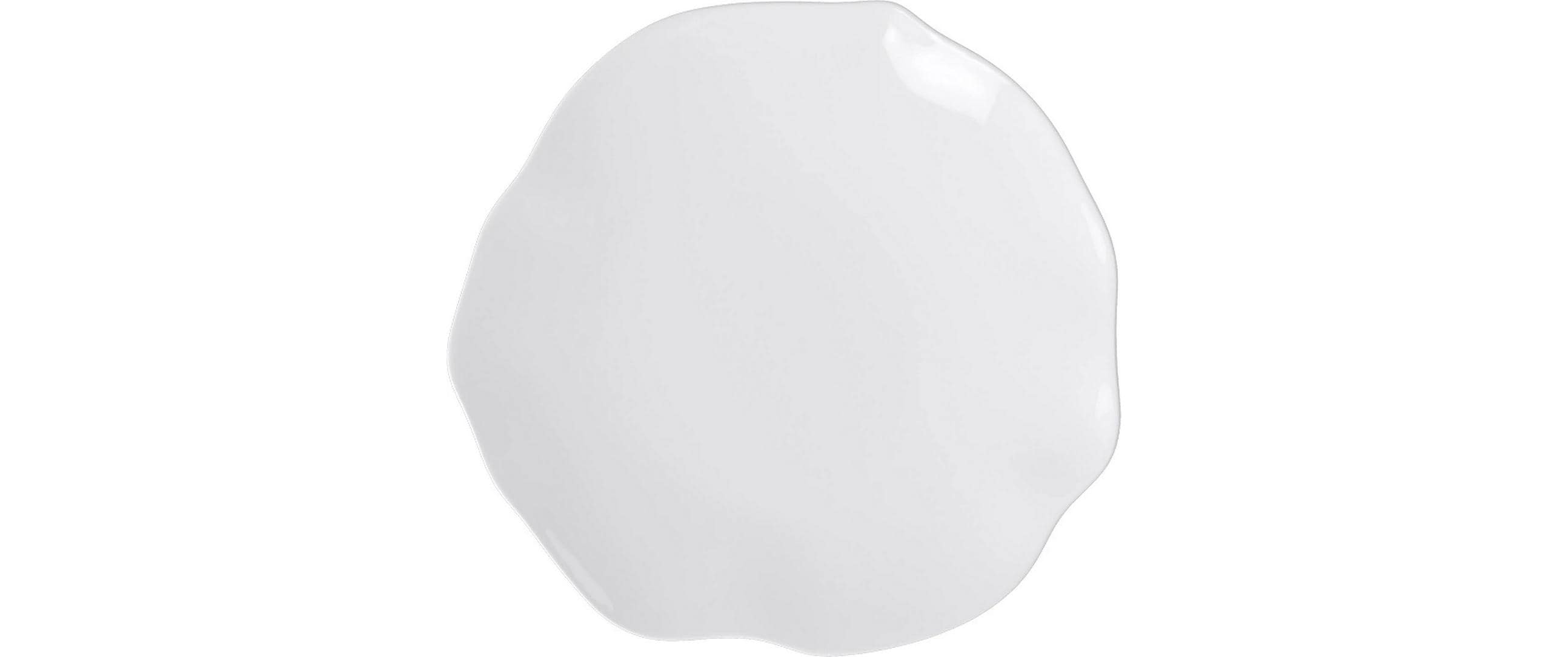 Villeroy & Boch Pura Platzteller – Ø 32,1 cm, H 2,8 cm, Porzellan, Weiss, spülmaschinenfest