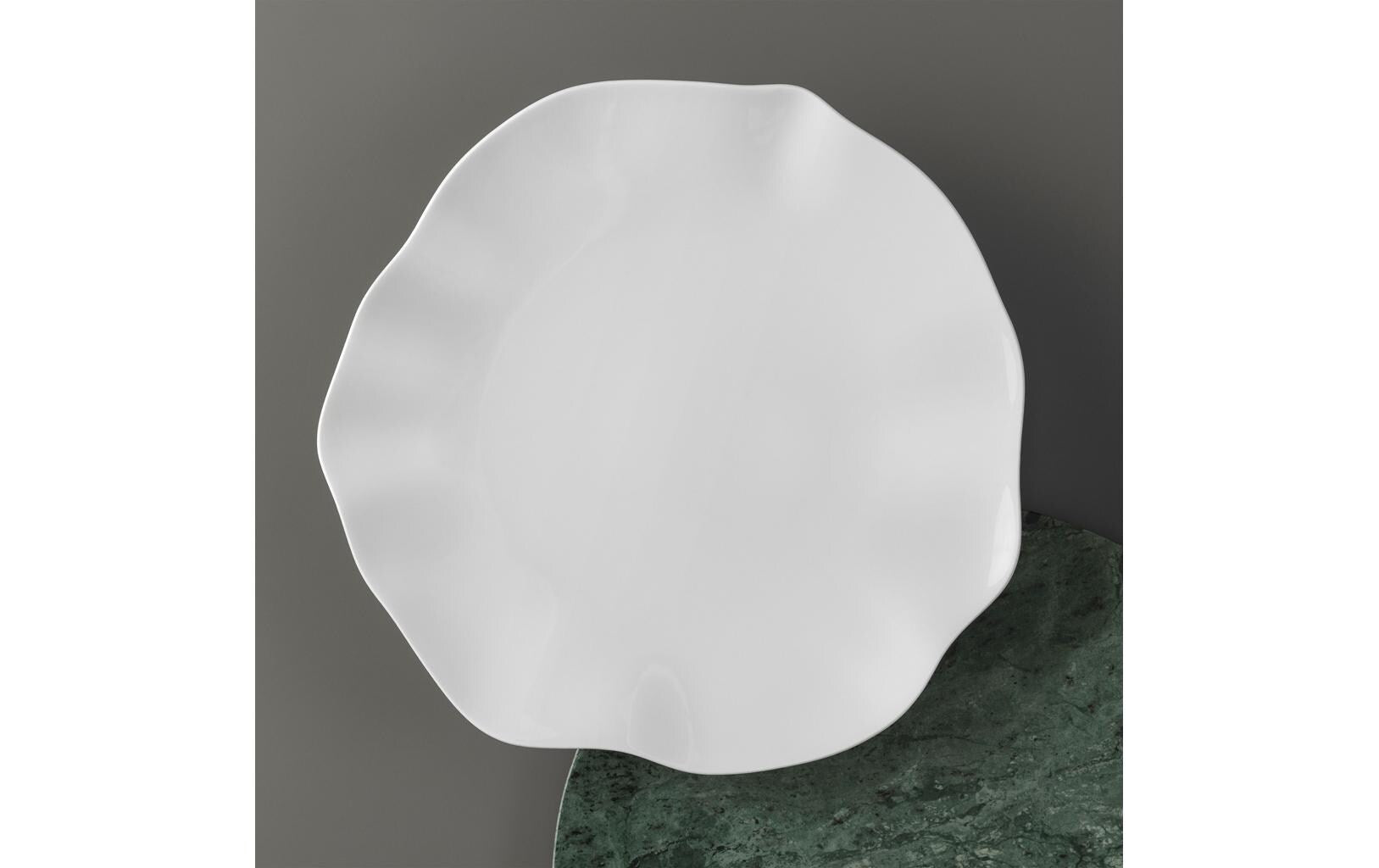 Villeroy & Boch Speiseteller Pura – Ø 27 cm, H 2,9 cm, Premium Bone Porzellan, spülmaschinenfest