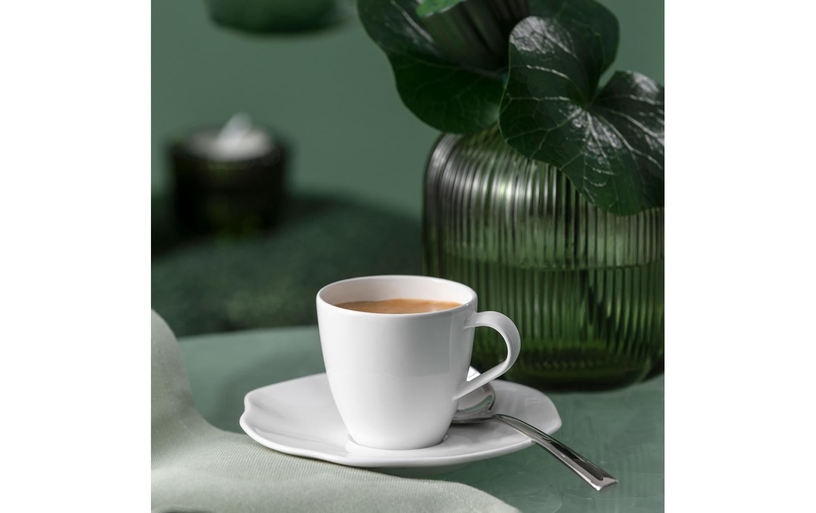 Villeroy & Boch Pura Espressountertasse – Ø 11,5 cm, H 1,7 cm, Porzellan, spülmaschinenfest