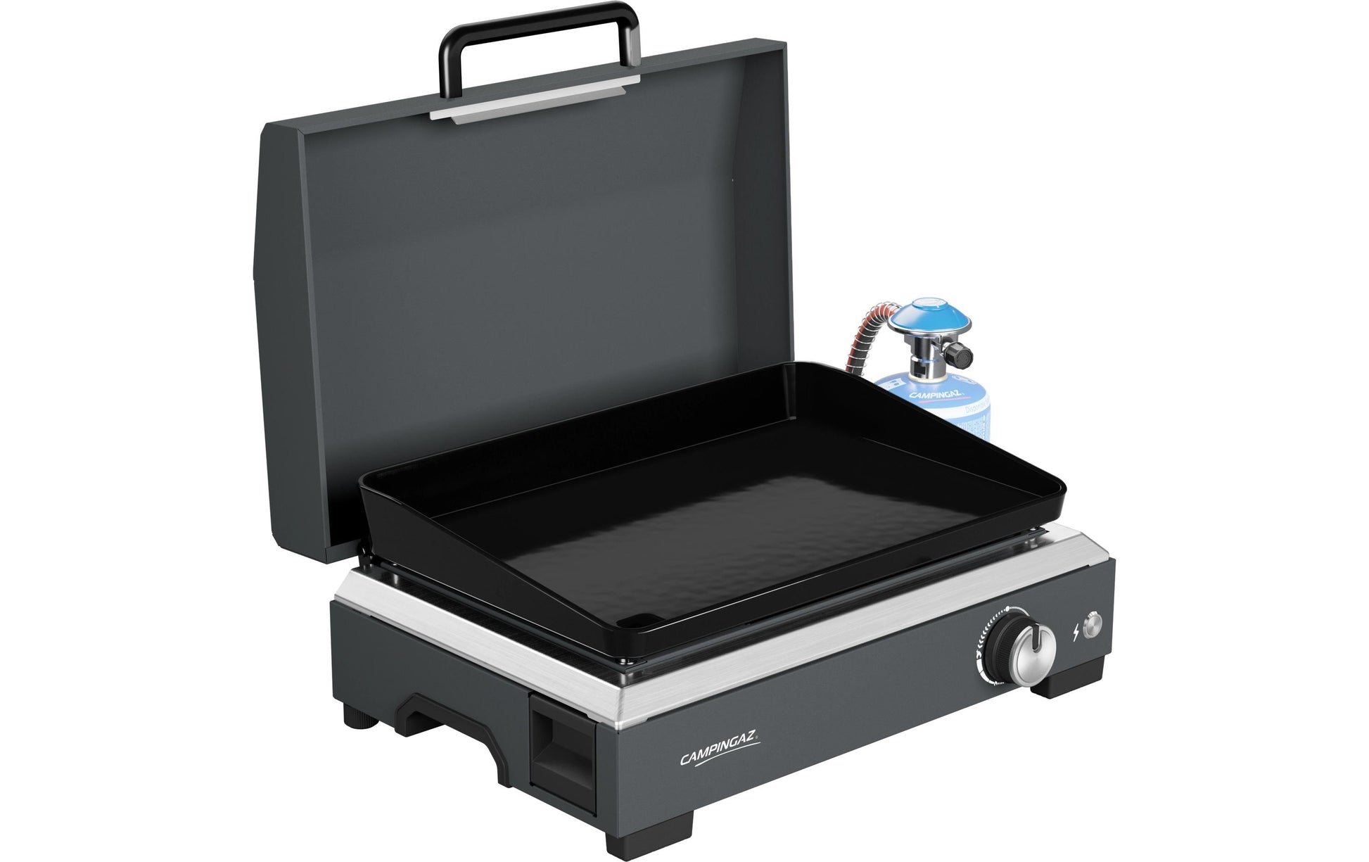 Campingaz Plancha Sigma 1 CV – 1 Brenner, 2,8 kW, 1350 cm², Gusseisen/Stahl – schwarz