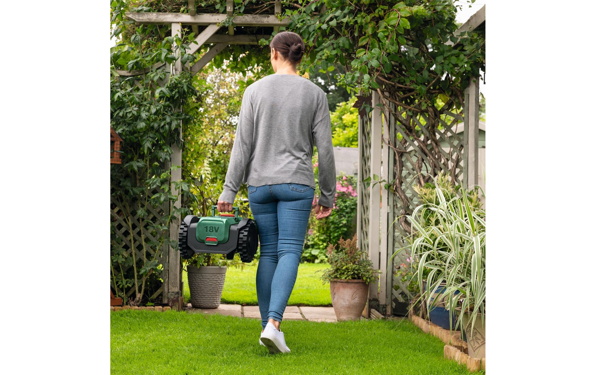 Bosch VISIMOW18V-100 – 18 V – Schnittbreite 160 mm – Mähfläche 100 m² – 4 Ah