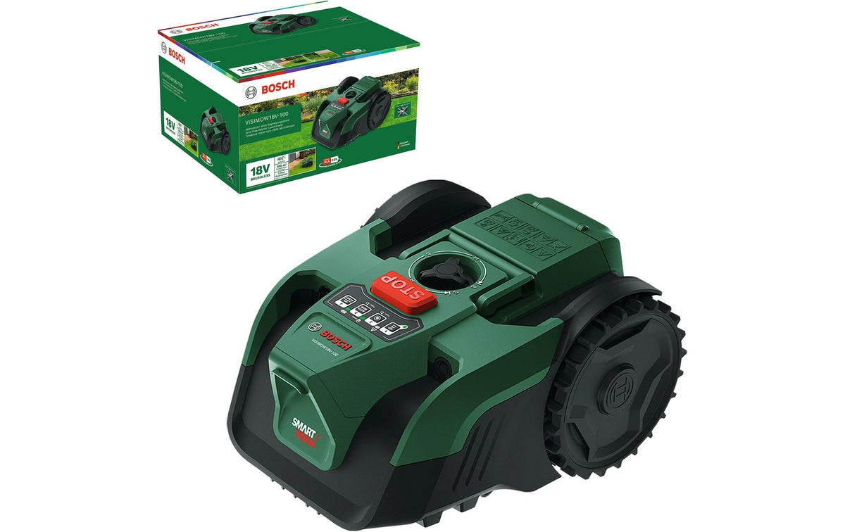 Bosch VISIMOW18V-100 – 18 V – Schnittbreite 160 mm – Mähfläche 100 m² – 4 Ah
