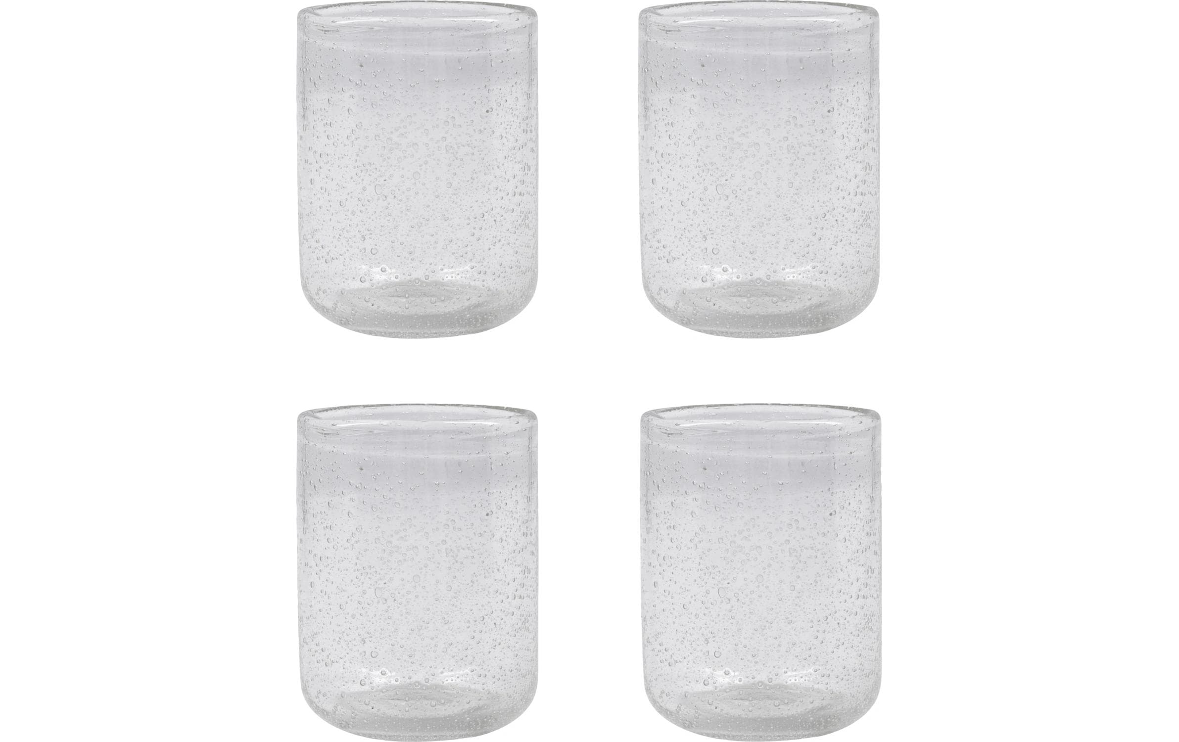 Society of Lifestyle House Doctor Trinkgläser Rich – 4er Set, 400 ml, Ø 9,5 cm, H 11,0 cm, Glas, Transparent, spülmaschinenfest