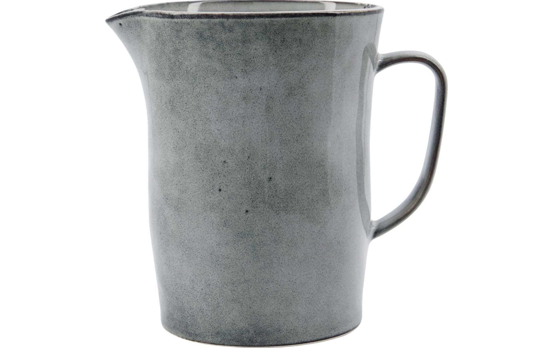 Society of Lifestyle House Doctor Krug Rustic – 1 l, Ø 11,5 cm, H 15,5 cm, Steingut, Grau, spülmaschinenfest, mikrowellengeeignet