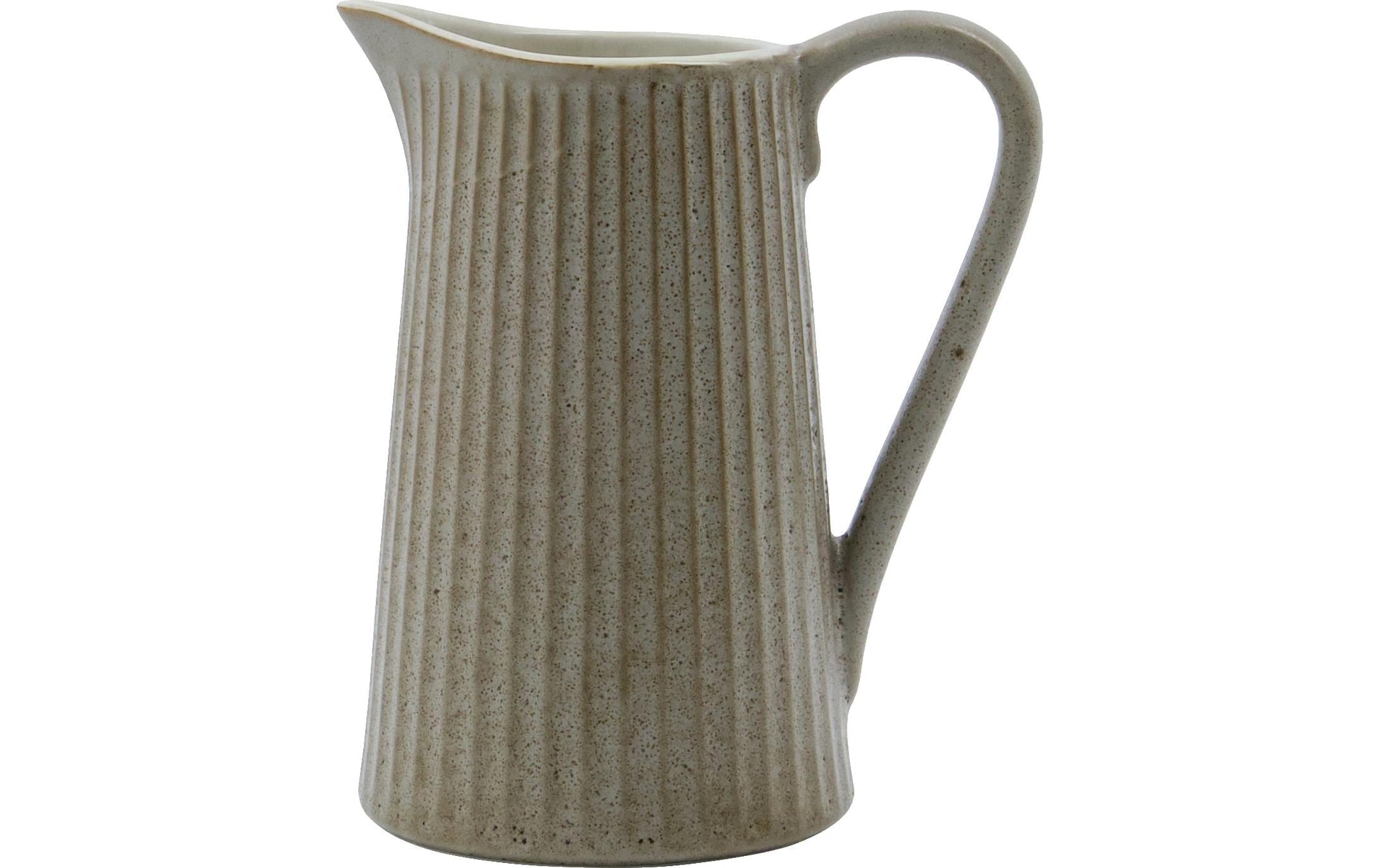Society of Lifestyle House Doctor Krug Pleat – 280 ml, 11 × 8 × 13 cm, Steinzeug, Hellgrau, spülmaschinenfest, mikrowellengeeignet