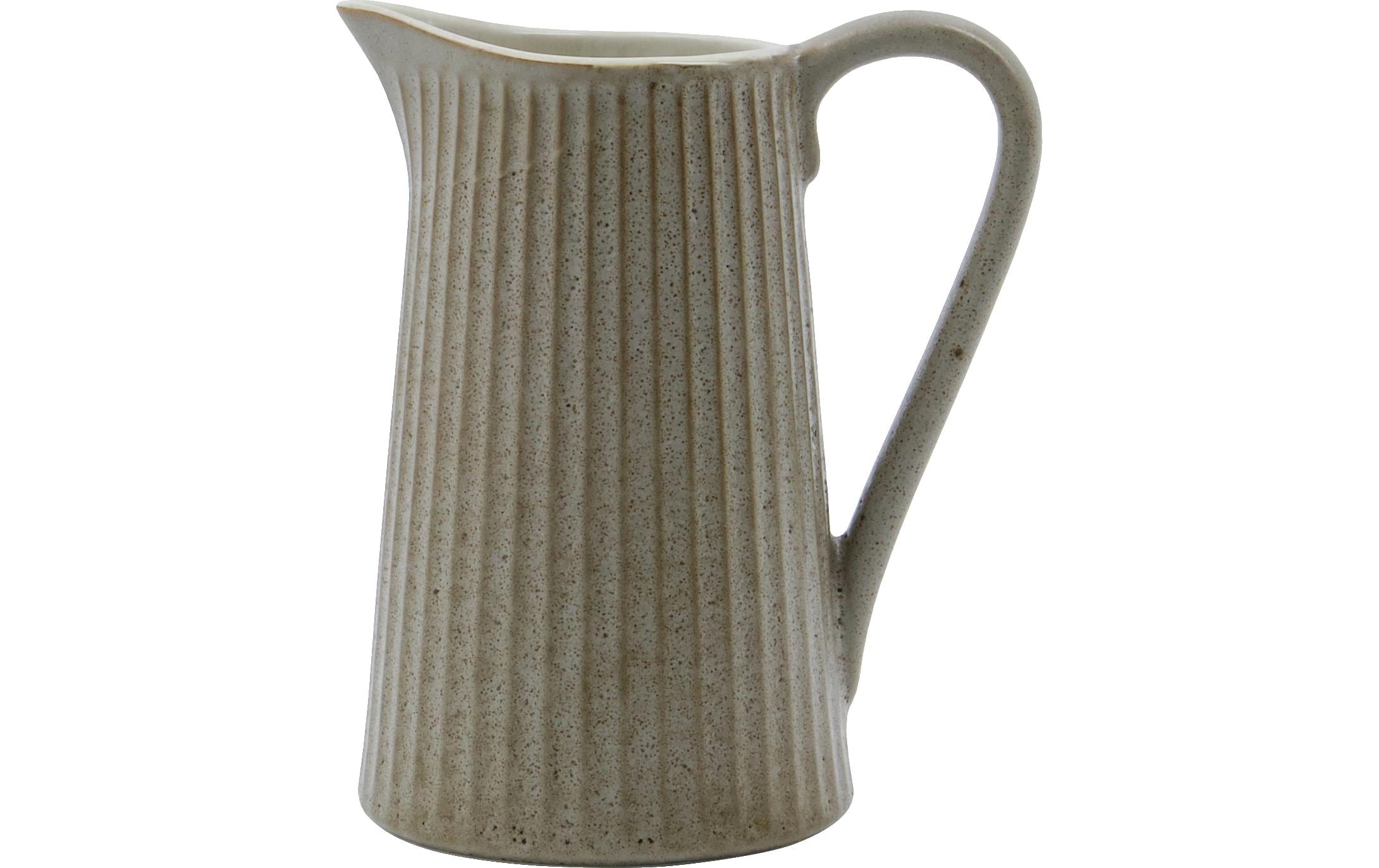 Society of Lifestyle House Doctor Krug Pleat – 280 ml, 11 × 8 × 13 cm, Steinzeug, Hellgrau, spülmaschinenfest, mikrowellengeeignet