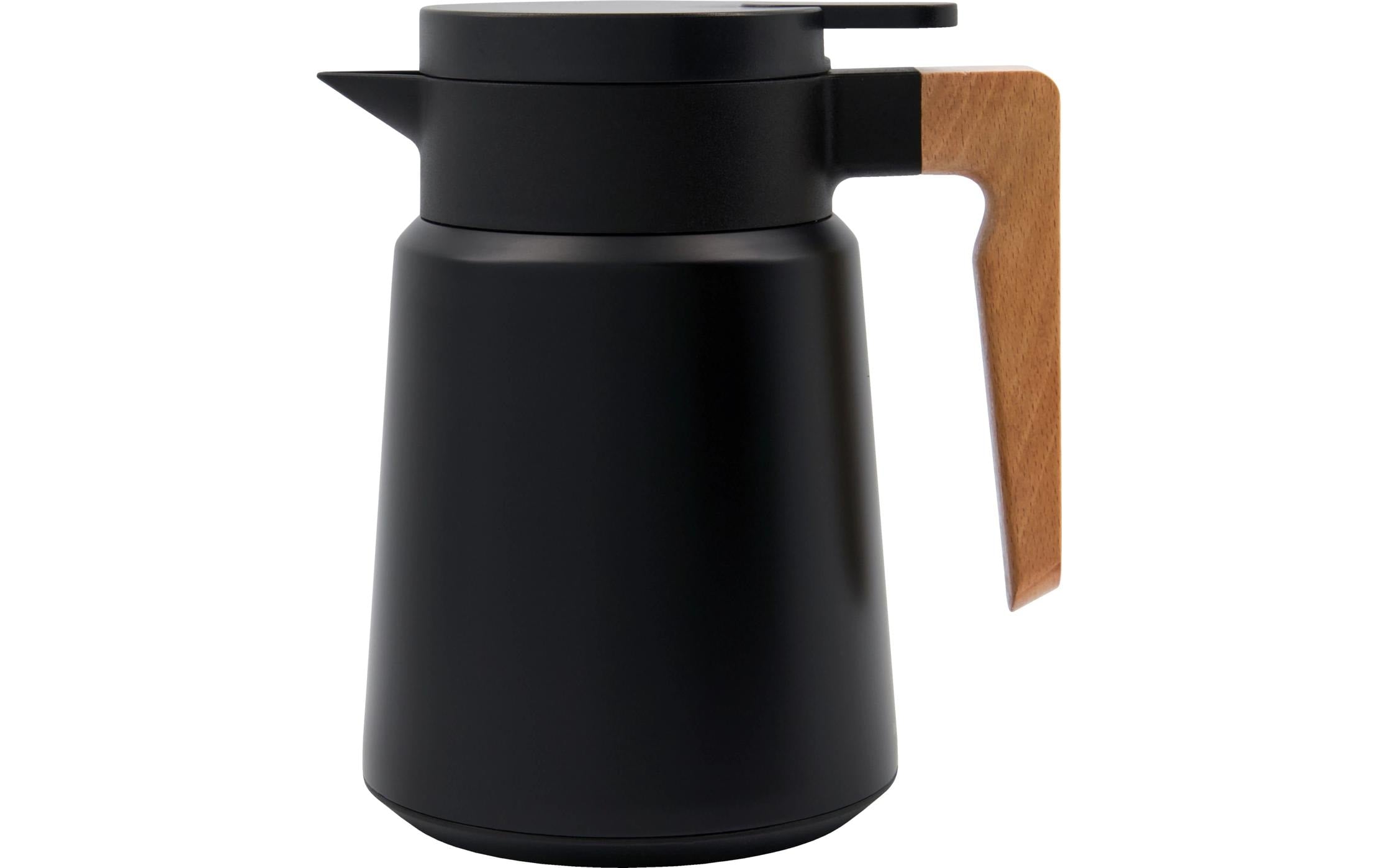 Society of Lifestyle House Doctor Thermoskanne Cole – 1 l, Ø 13,5 cm, H 20,0 cm, Edelstahl/Kunststoff, Schwarz, vakuumisoliert