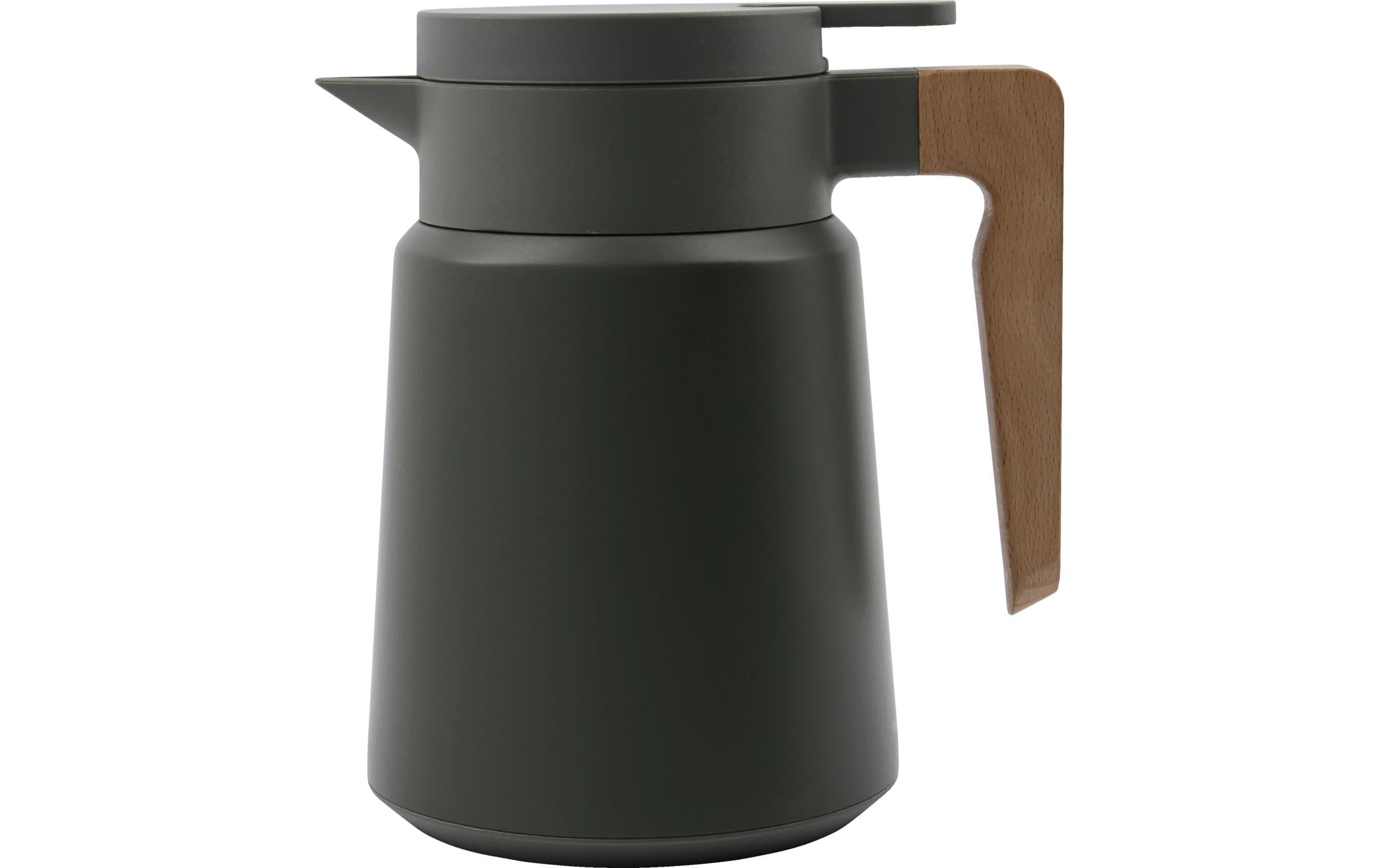 Society of Lifestyle House Doctor Thermoskanne Cole – 1 l, Ø 13,5 cm, H 20,0 cm, Edelstahl/Kunststoff (PP), Grün