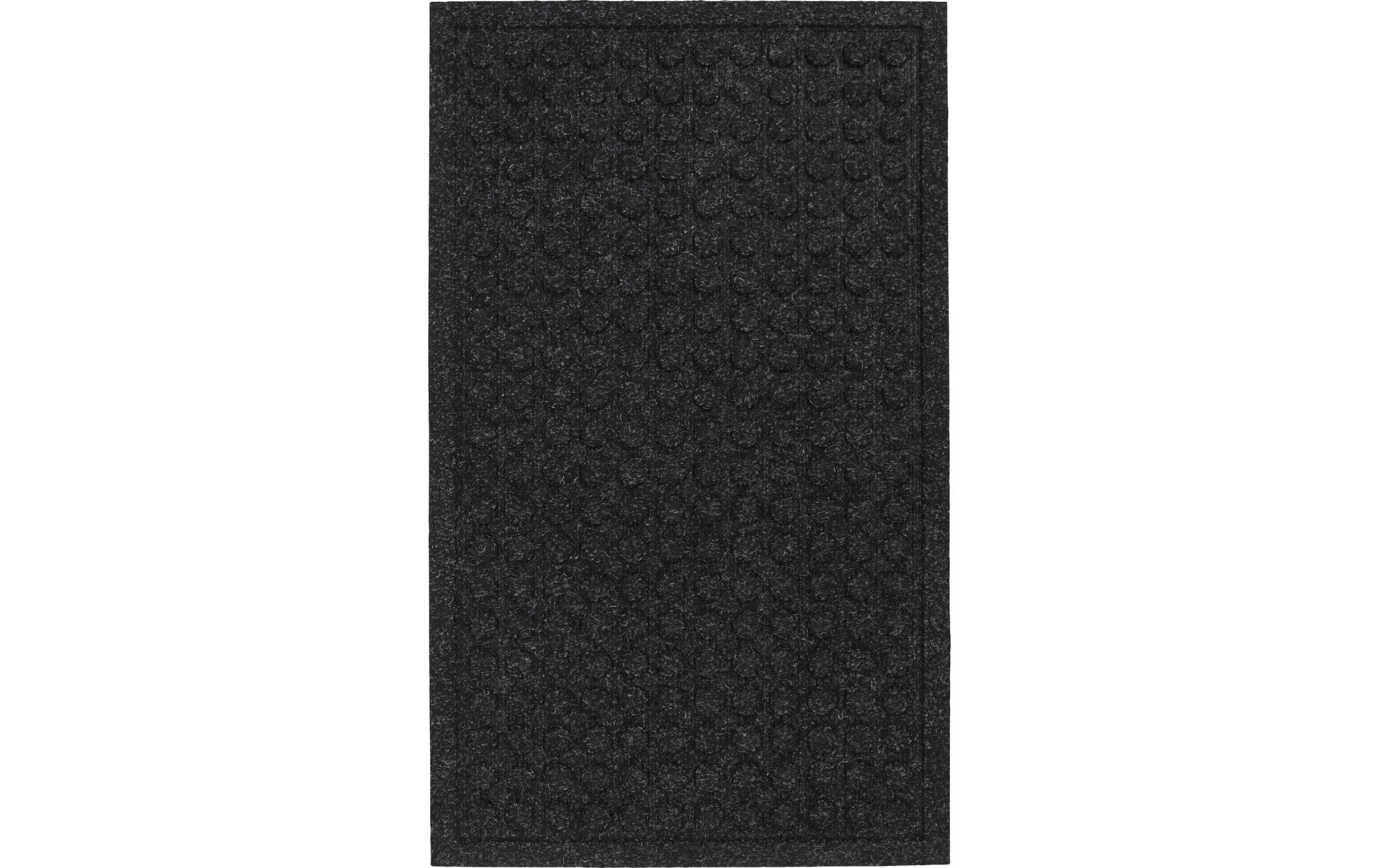 Society of Lifestyle House Doctor Entry Fussmatte – 75 × 45 × 0,8 cm – Gummi & Polypropylen, Schwarz