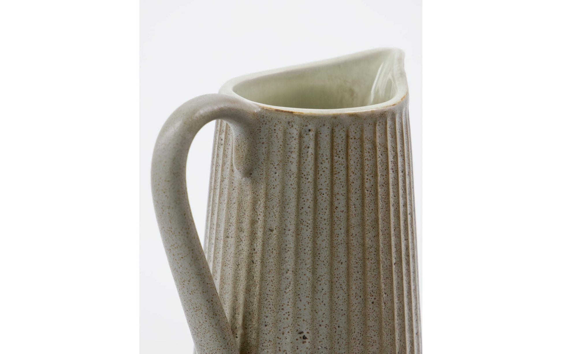 Society of Lifestyle House Doctor Krug Pleat – 280 ml, 11 × 8 × 13 cm, Steinzeug, Hellgrau, spülmaschinenfest, mikrowellengeeignet