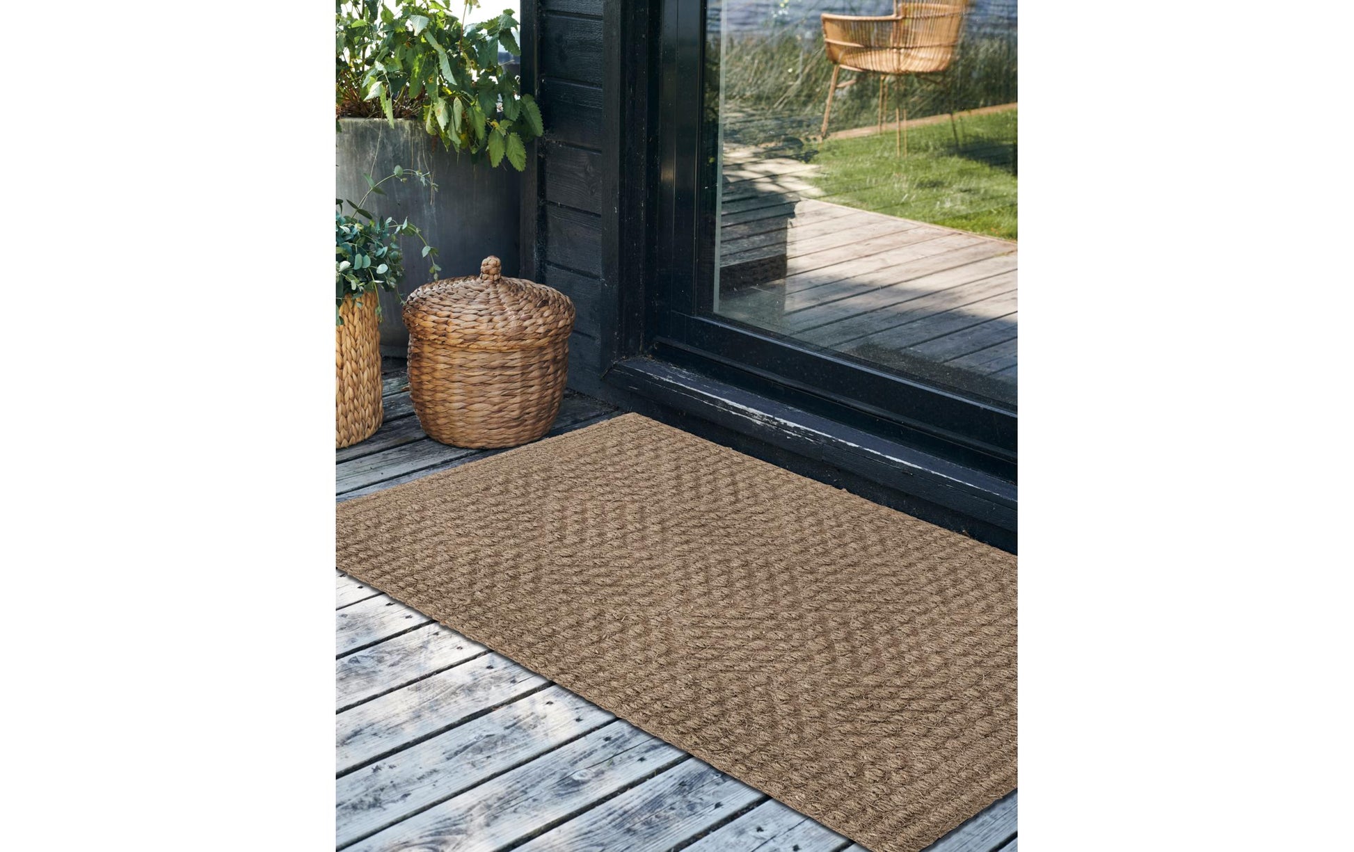 Society of Lifestyle House Doctor Bodenmatte Clean – 85 × 130 cm, Nature, Kokosfaser/Recyceltes Gummi