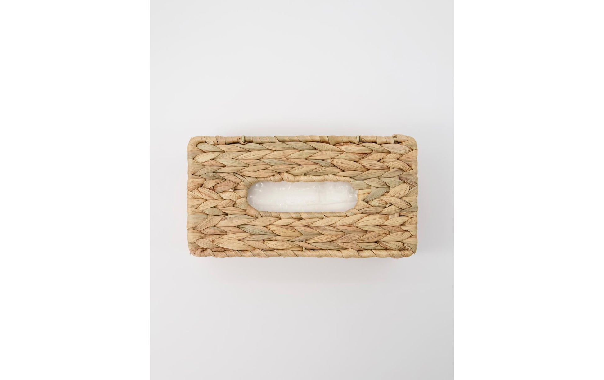 Society of Lifestyle House Doctor Kosmetiktuchbox Clean – freistehend, Wasserhyazinthe/Eisendraht, 14×27×9 cm, Braun