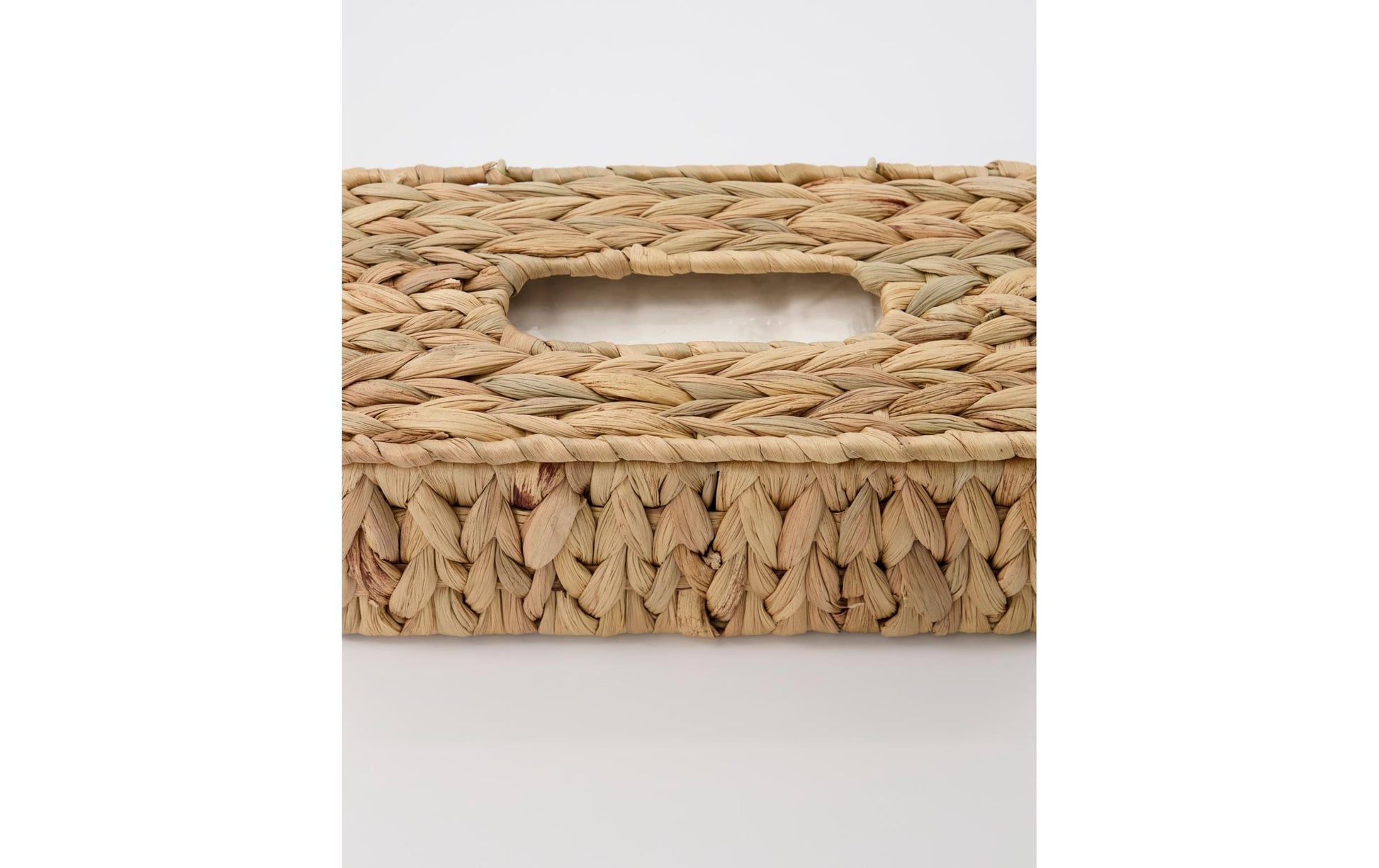 Society of Lifestyle House Doctor Kosmetiktuchbox Clean – freistehend, Wasserhyazinthe/Eisendraht, 14×27×9 cm, Braun