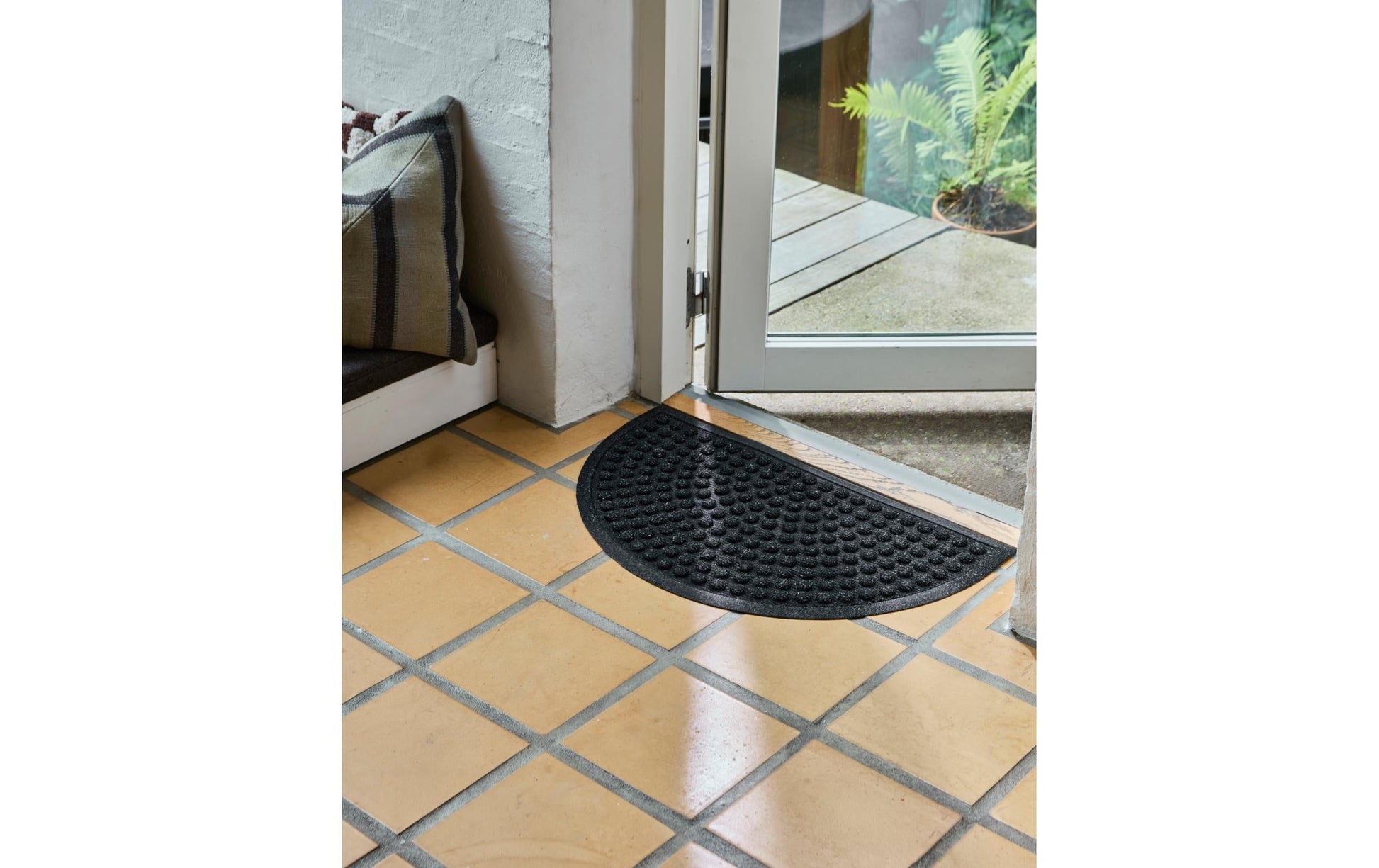 Society of Lifestyle House Doctor Fussmatte – Gummi/Polypropylen – Schwarz – 450 × 750 mm – 8 mm