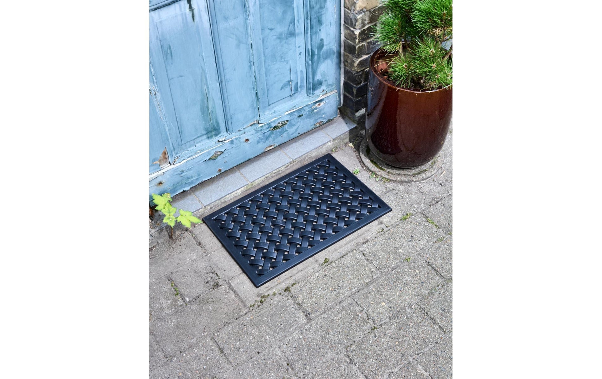 Society of Lifestyle House Doctor Fussmatte Braid – 40 × 90 cm, 1,7 cm, schwarz