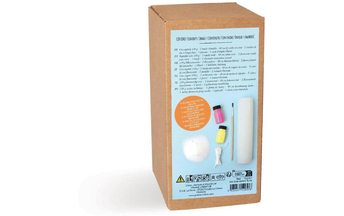 Graine créative Kerzengiessform – Kerzen giessen Bastelset – Gelb, Mehrfarbig
