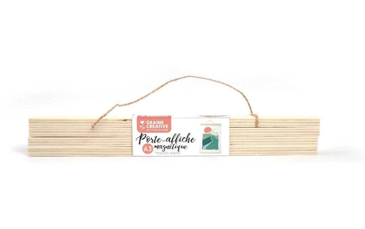 Graine créative Magnetischer Posterhalter – für 29,7 × 42 cm – Holz & MDF, natur