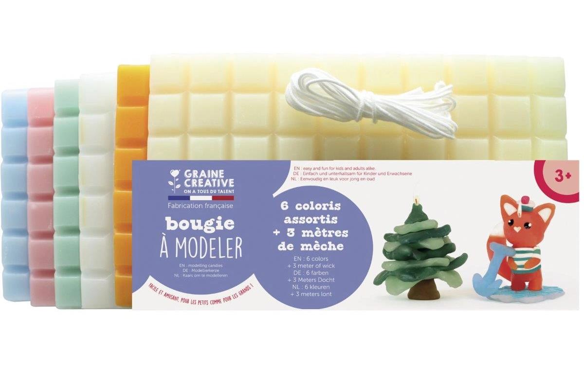 Graine créative Knetmasse (weich), Pastellfarben, 6 Stk., je 175 g