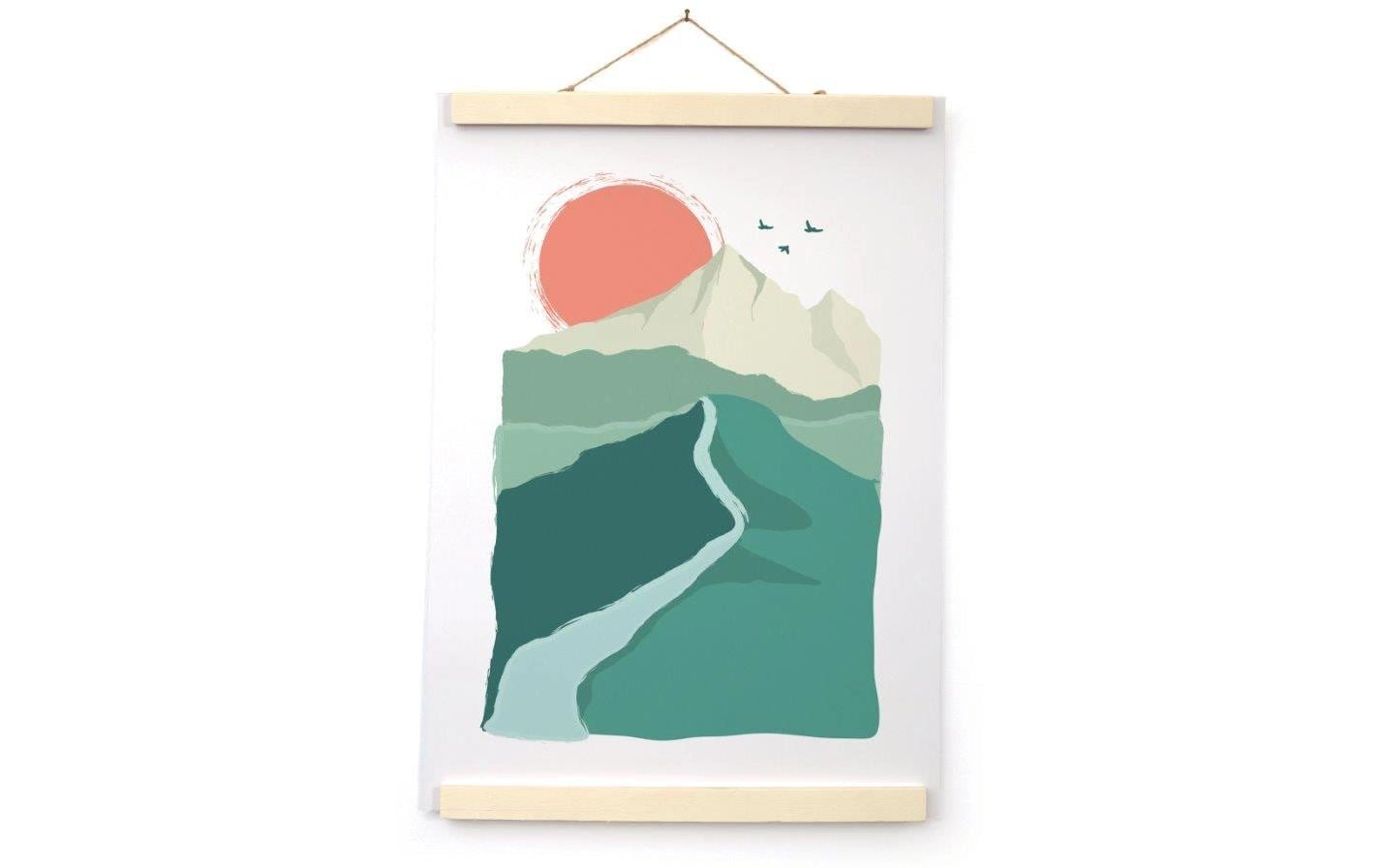 Graine créative Magnetischer Posterhalter – für 29,7 × 42 cm – Holz & MDF, natur
