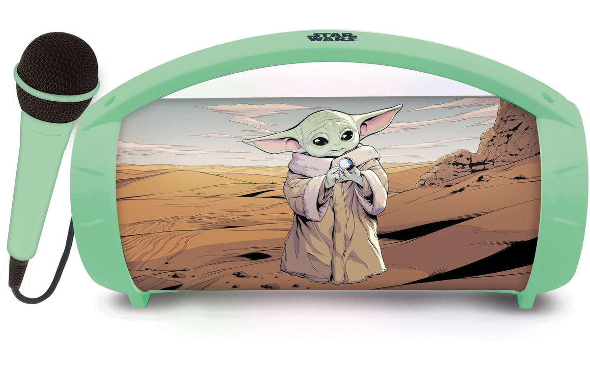 Lexibook Star Wars Bluetooth Light Speaker – Bluetooth-Lautsprecher – mit Licht, Mikrofon, Grün