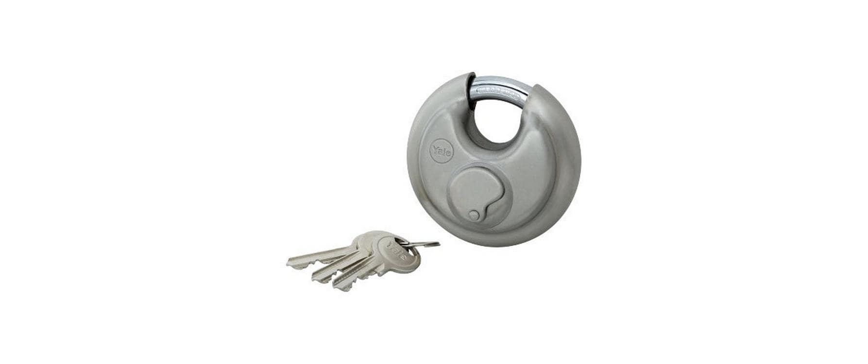 Yale YE130 70/18 Mechanisches Vorhängeschloss – Bügel 37,5×14 mm, Edelstahl/Messing, Sicherheitslevel 2, Aussenbereich