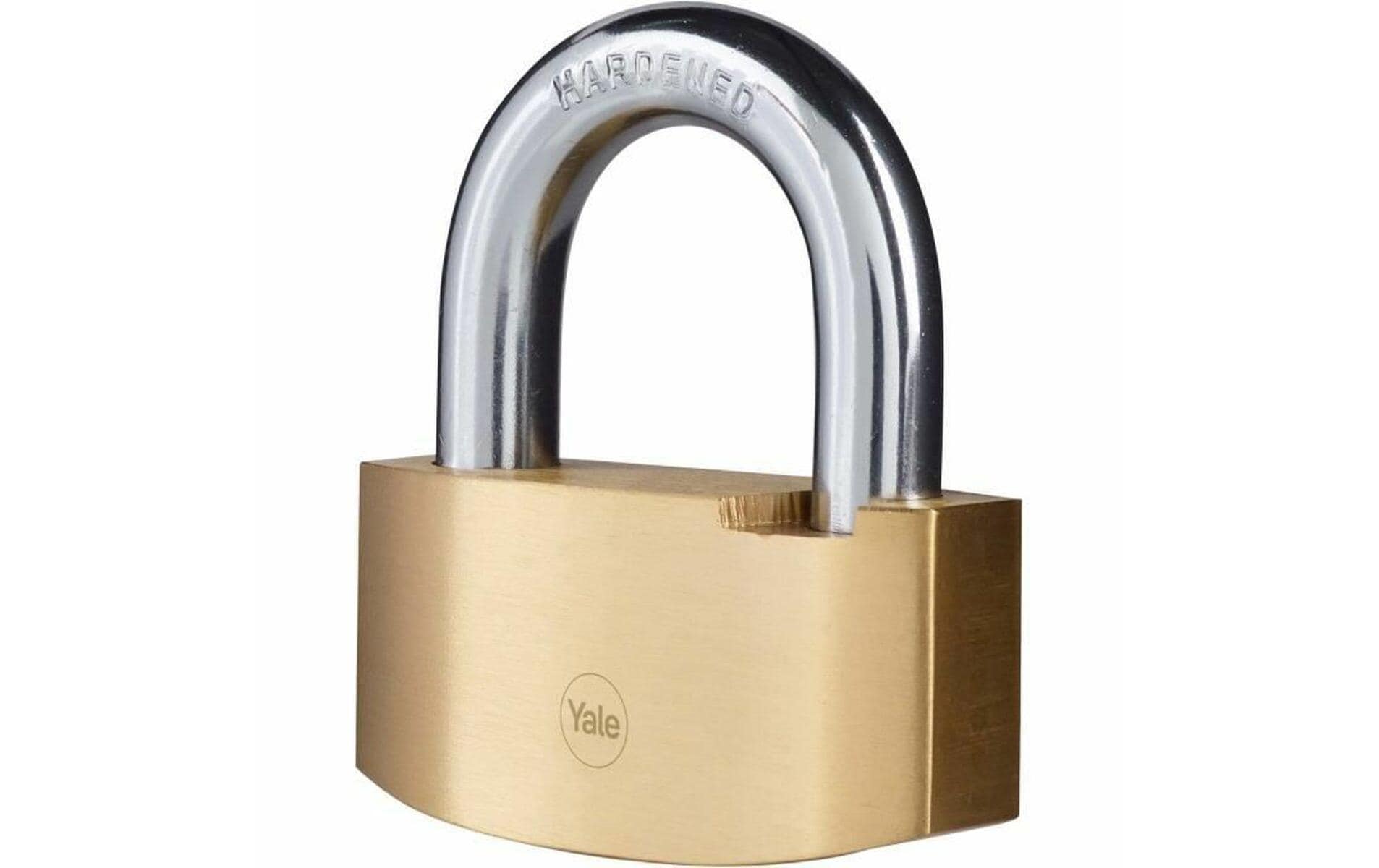 Yale Y2B 80/38 Mechanisches Vorhängeschloss – Messing/Stahl, Sicherheitslevel 5, Aussen, Gold