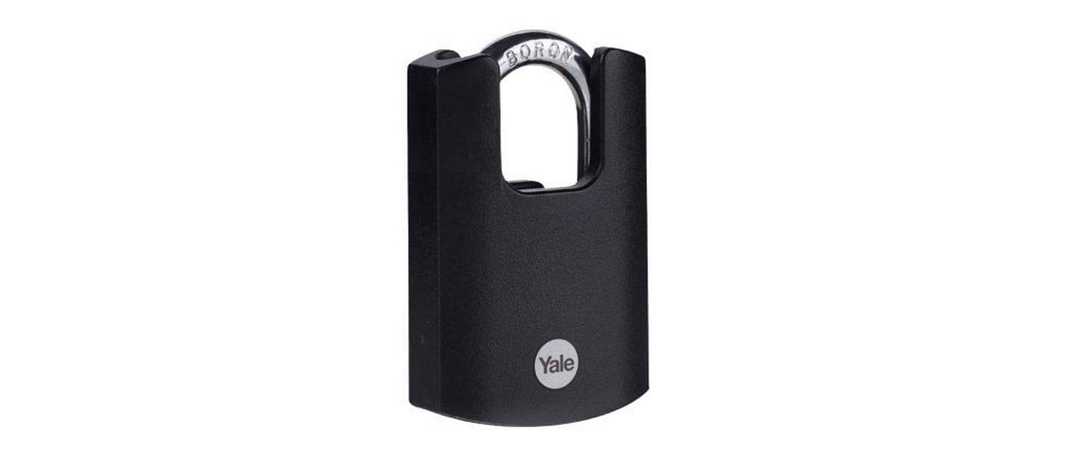 Yale Y121B 40/25 Mechanisches Vorhängeschloss – Messing, Bügel 20,4×20 mm, Sicherheitslevel 5, Aussen, Schwarz