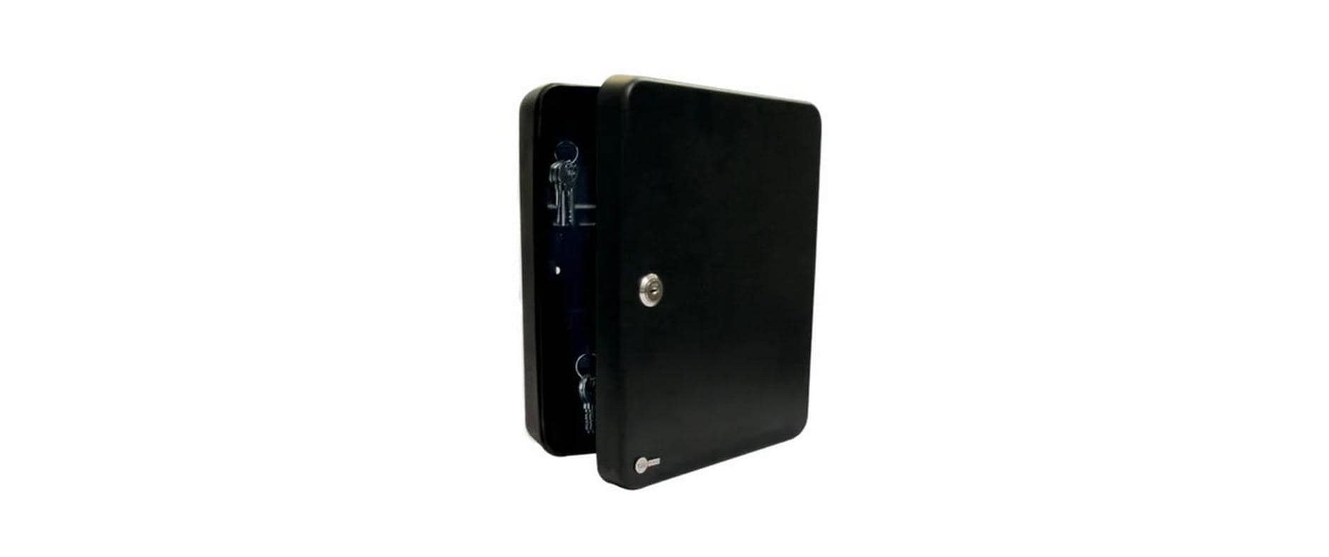 Yale YKB/540 – Schlüsselkasten, Zylinderschloss, Metall, Schwarz, 240 × 80 × 300 mm