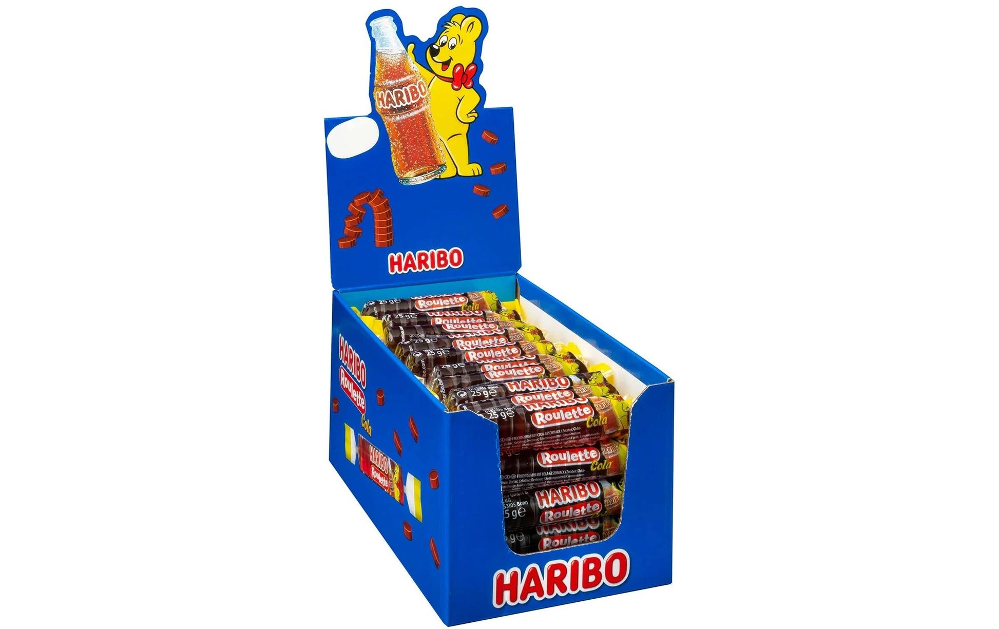 Haribo int. Haribo Cola Roulette Gummibonbons – 50 × 25 g