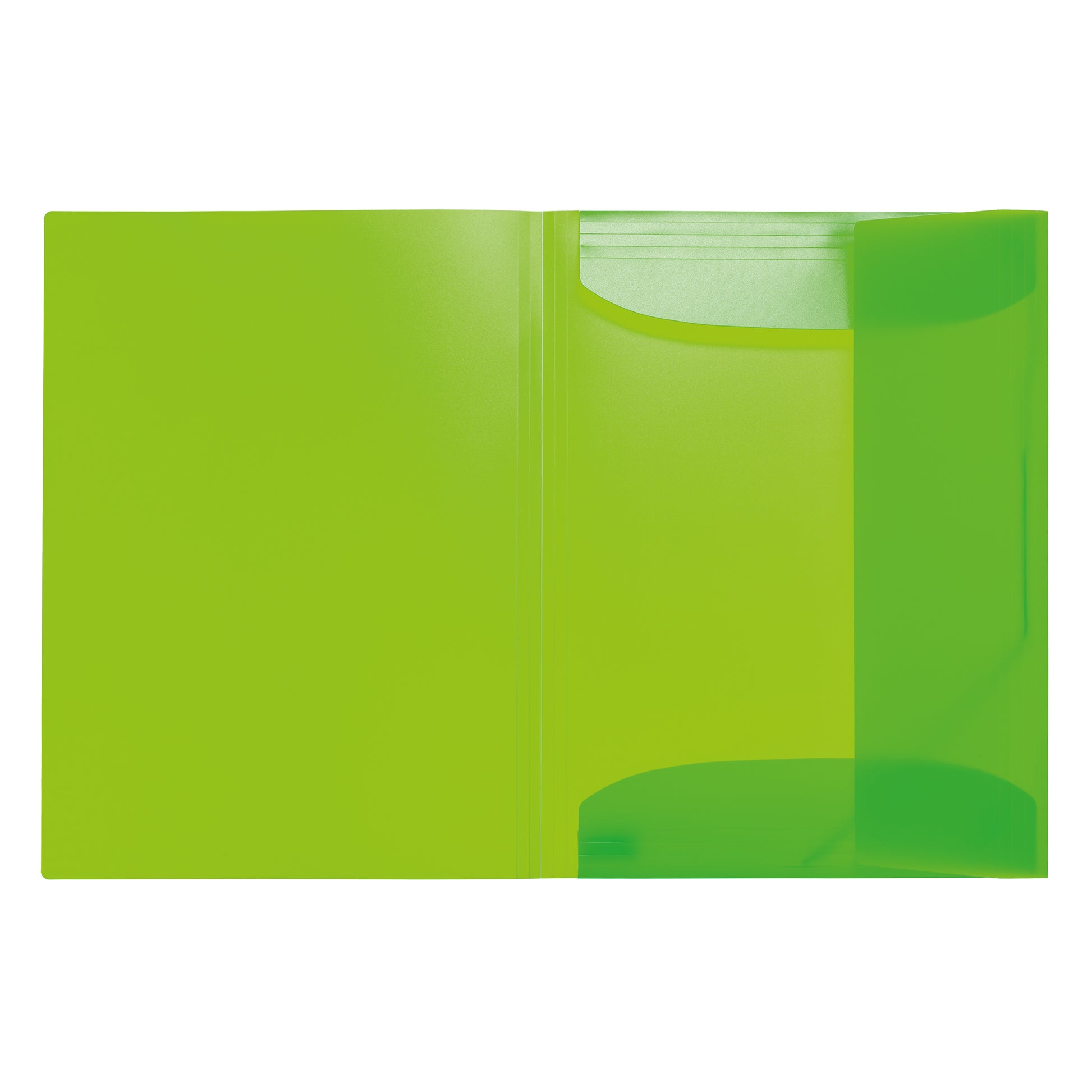 HERMA Gummibandmappe A3 – 3 Klappen, Polypropylen (PP), Grün, Füllhöhe 40 mm