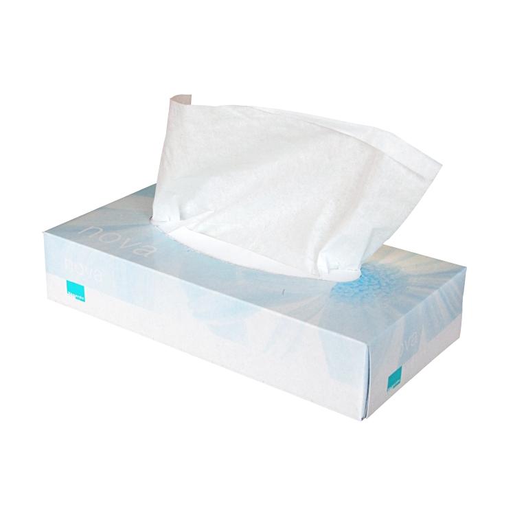 Venardo softline Venardo Nova Kosmetiktücher Box – 2-lagig, Zellstoff, hochweiss, 205 × 207 mm – 100 Tücher
