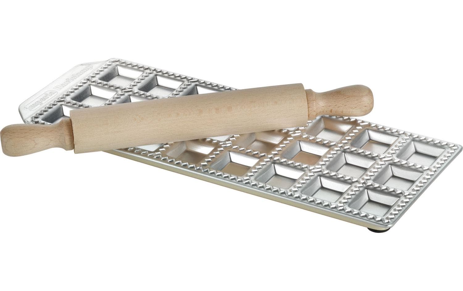 Imperia Muffinförmchen, Aluminium/Holz, Braun/Silber