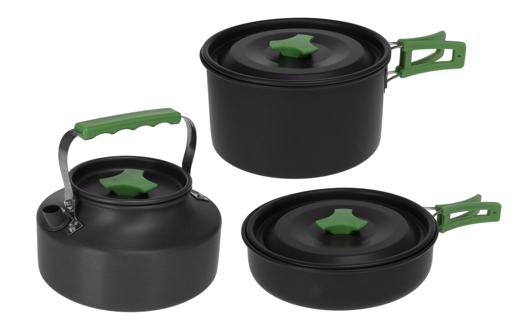 Ftm Kochgeschirr-Set – Schwarz – 3 Teile