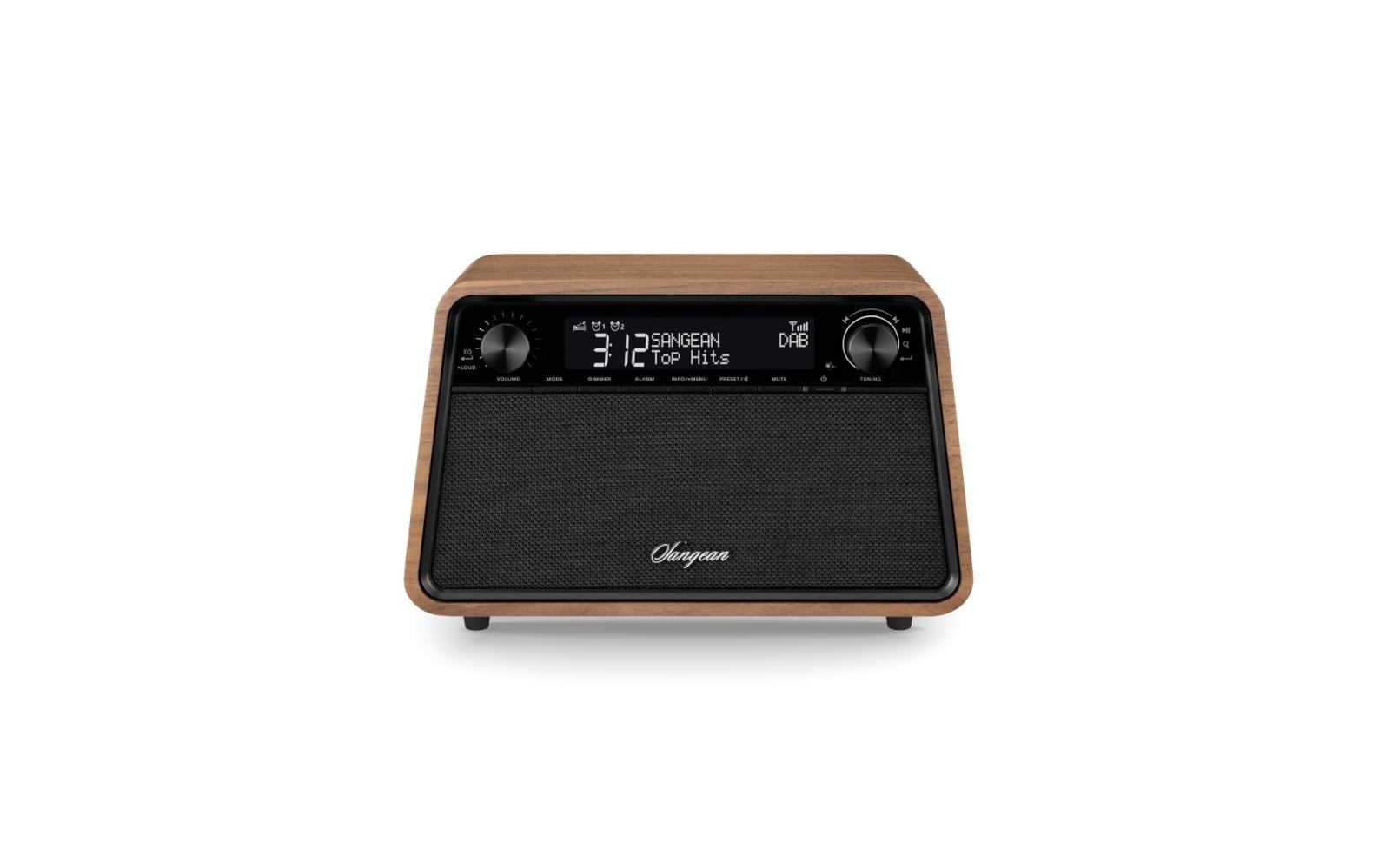 Sangean WR-201D – DAB+/UKW-Tischradio, Bluetooth – Nussbaum