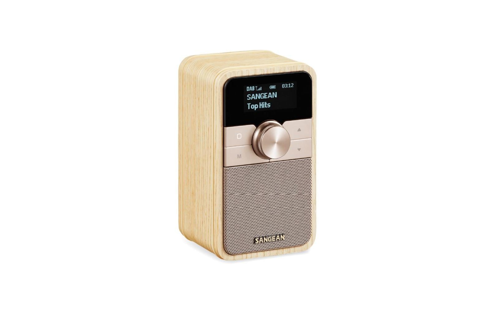 Sangean DDR-8 – DAB+/UKW-Tischradio, Bluetooth 5.2, 18 h Akku – Hellbraun