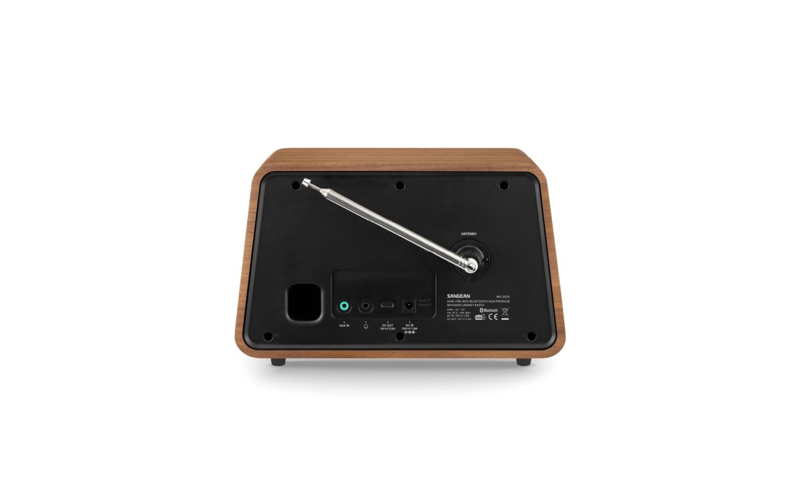 Sangean WR-201D – DAB+/UKW-Tischradio, Bluetooth – Nussbaum
