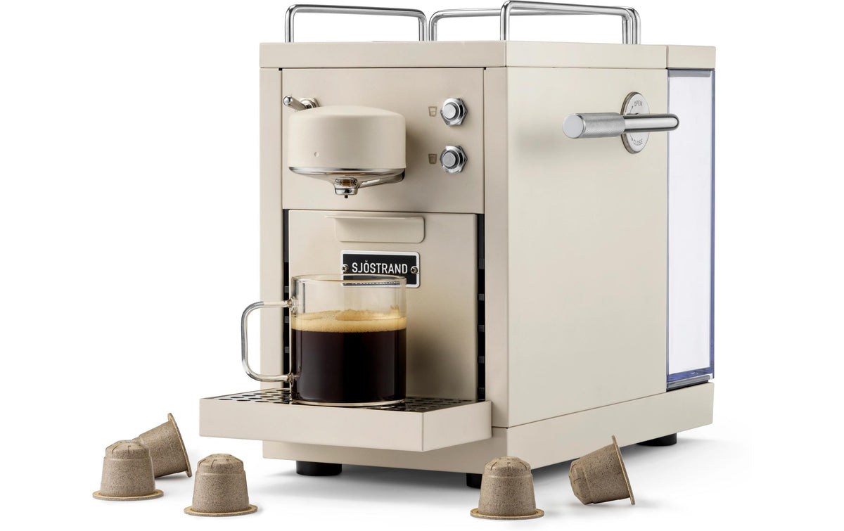 Sjöstrand 2.0 M1-2-BE-CH-A Kapselmaschine – für Nespresso, 1,2 l, beige