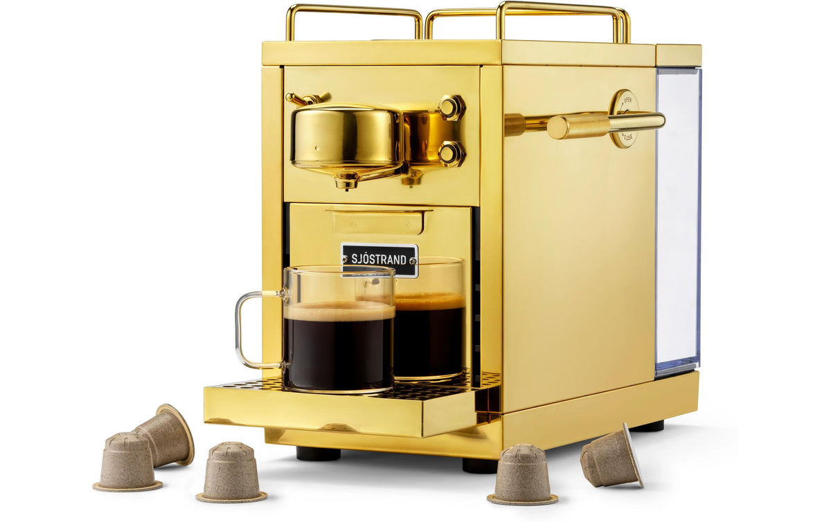Sjöstrand 2.0 M1-2-BR-CH-A Kapselmaschine – für Nespresso, 1,2 l, kupfer