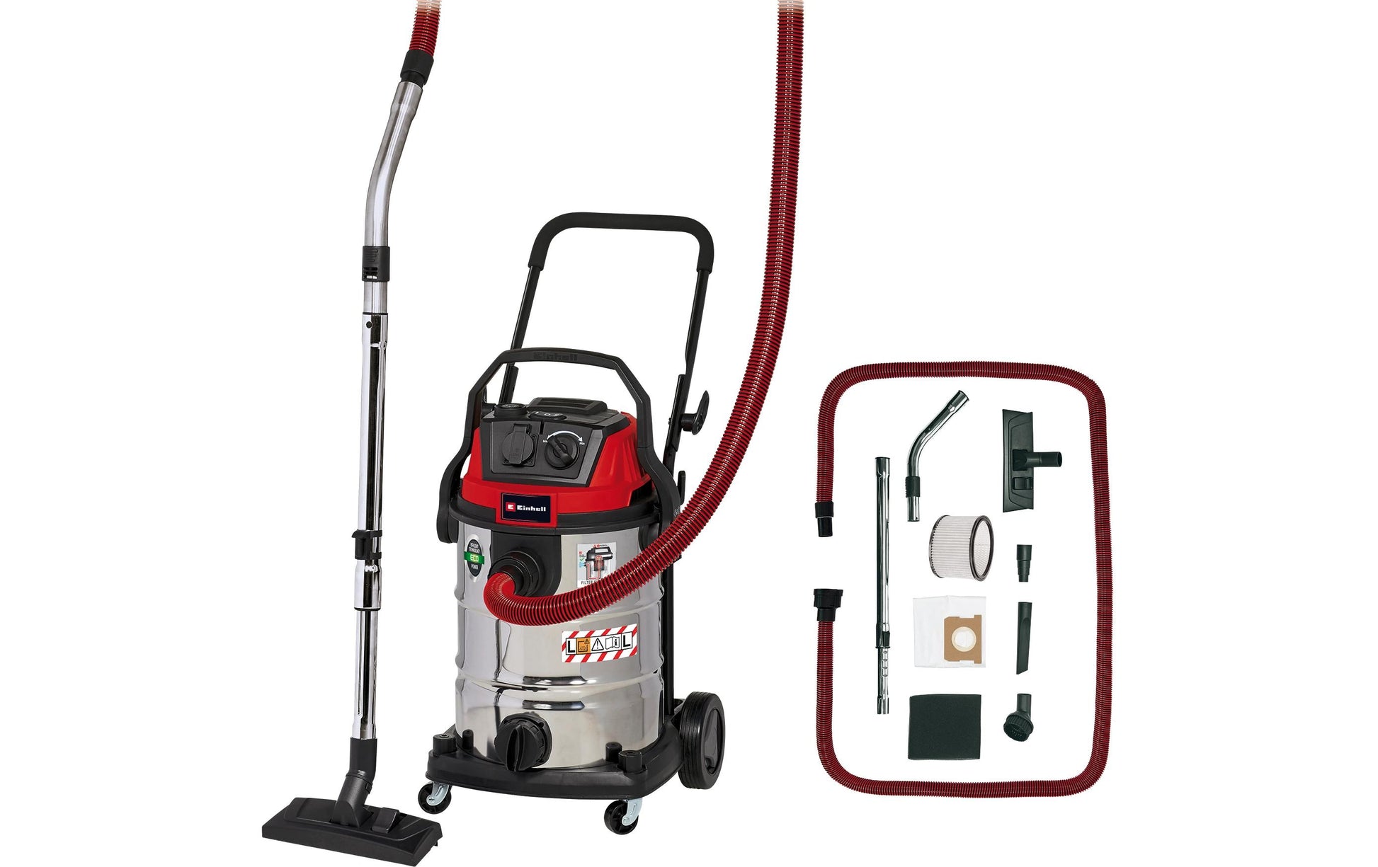 Einhell Nass-/Trockensauger TE-VC 2230 SACL EX CH – 30 l, 1400 W, mit Steckdose