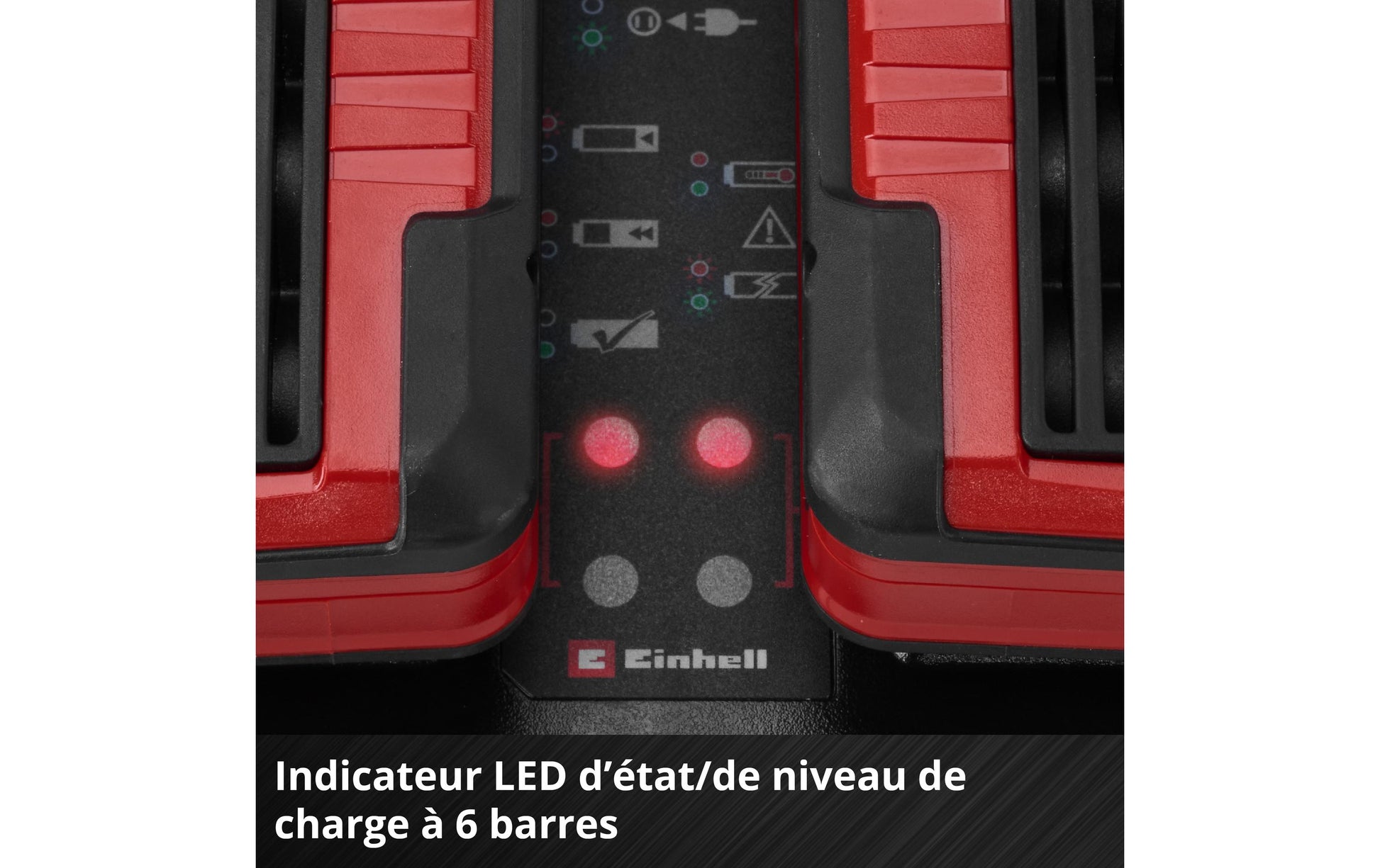 Einhell Power-X-Twincharger Batterieladegerät 4 A – für Einhell Power X-Change 18 V, Li-Ion, Ladezeit 25 min