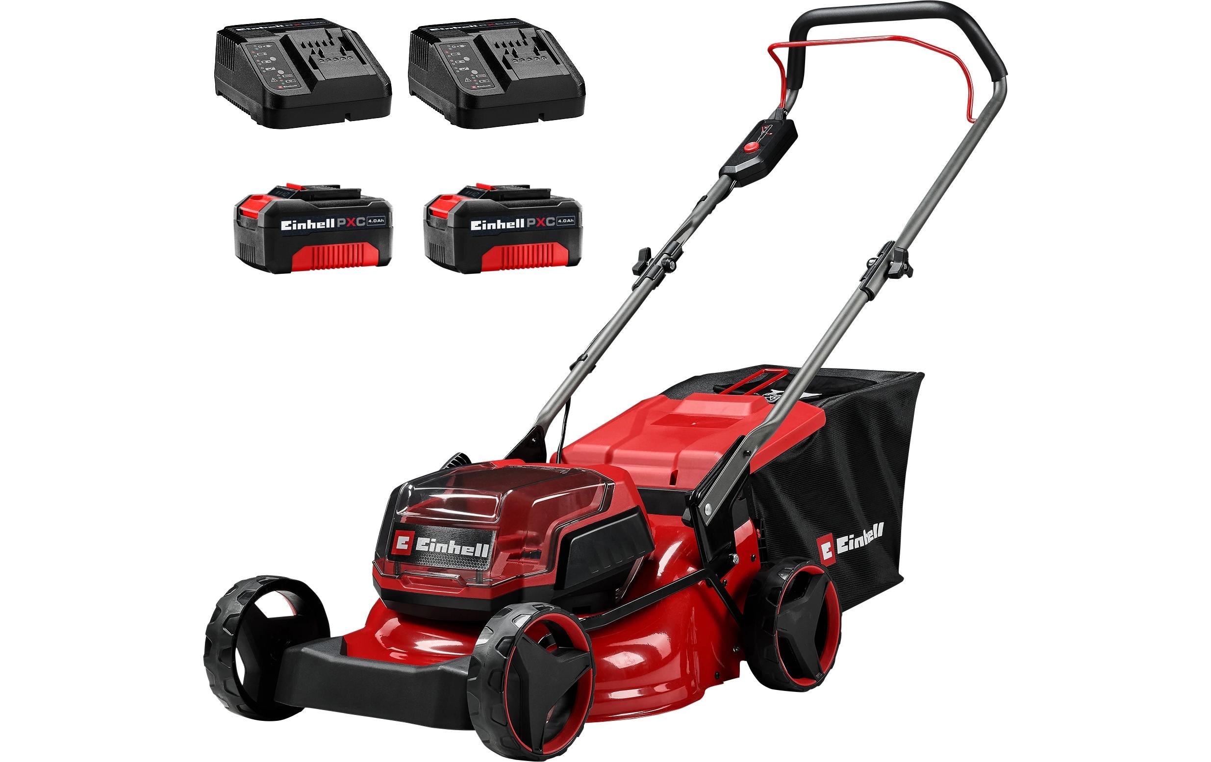 Einhell GC-CM 36/42 Li BL Akku-Rasenmäher, bürstenlos – 36 V – Schnittbreite 42 cm – 2×4,0 Ah & Ladegerät